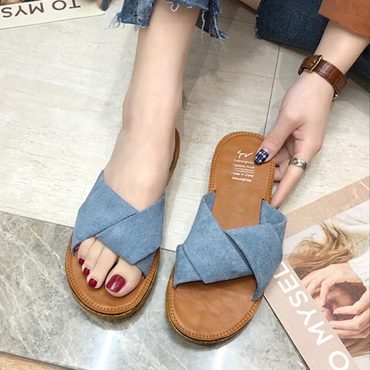 クロスサンダル シューズ フラット | レースレディース  | 詳細画像15 