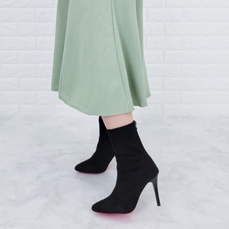 ハイヒールブーツ ショートブーツ ピンヒール | レースレディース  | 詳細画像7 