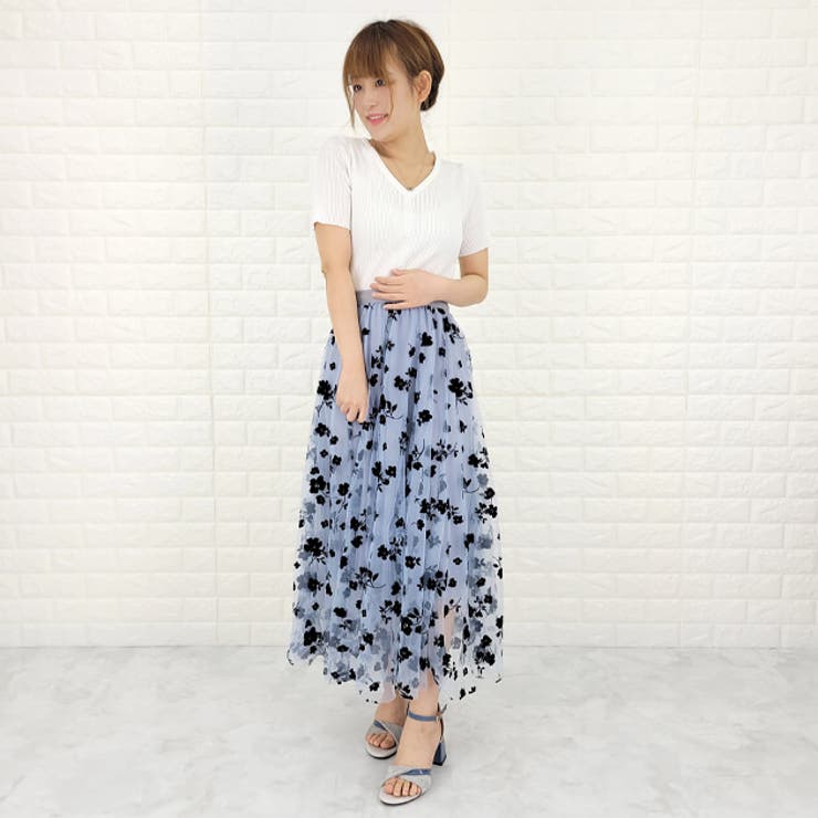 チュールスカート スカート ロングフレアスカート | レースレディース  | 詳細画像10 