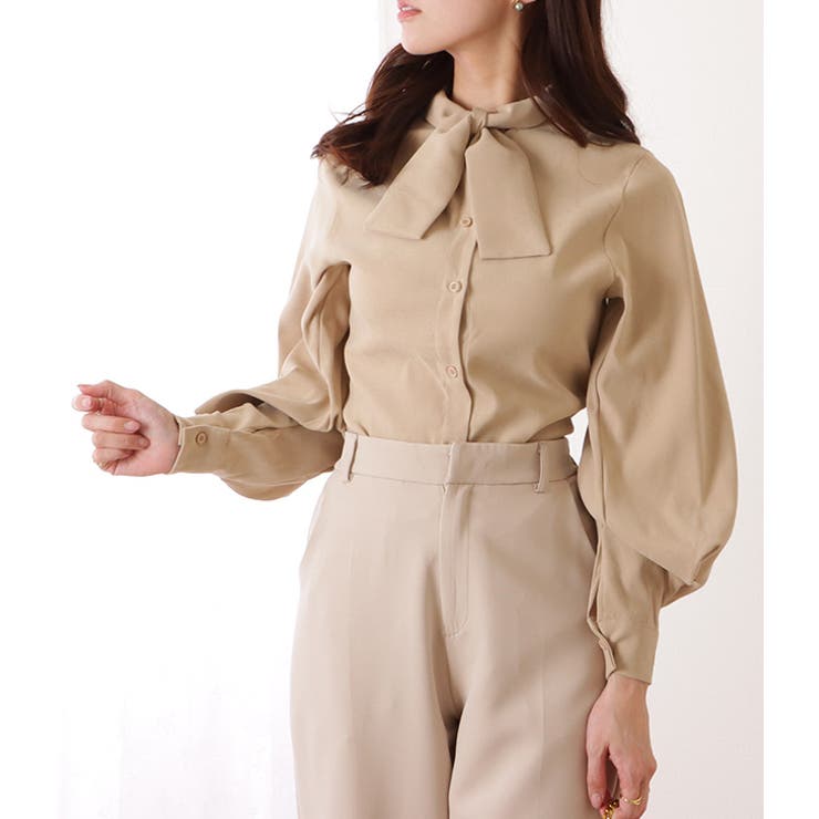 ボウタイ ボリューム袖 シャツ | レースレディース  | 詳細画像10 