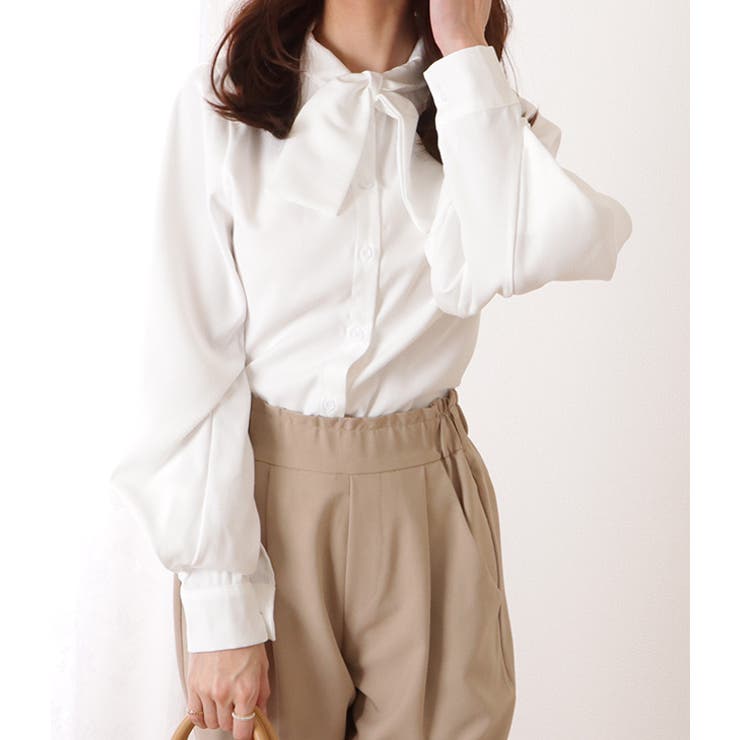 ボウタイ ボリューム袖 シャツ | レースレディース  | 詳細画像16 