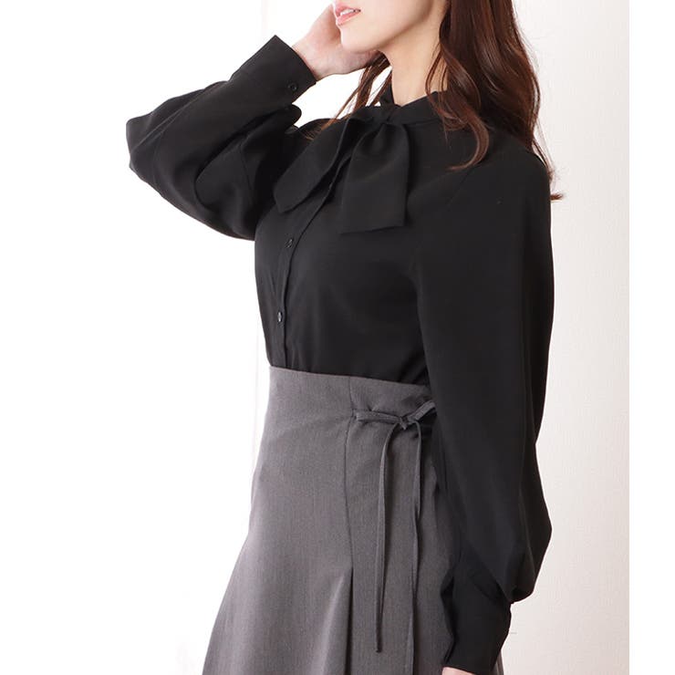 ボウタイ ボリューム袖 シャツ | レースレディース  | 詳細画像4 