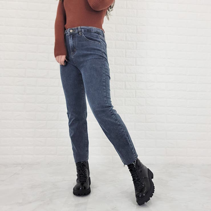 デニムパンツ ブラック グレー[品番：LCLW0002148]｜レース