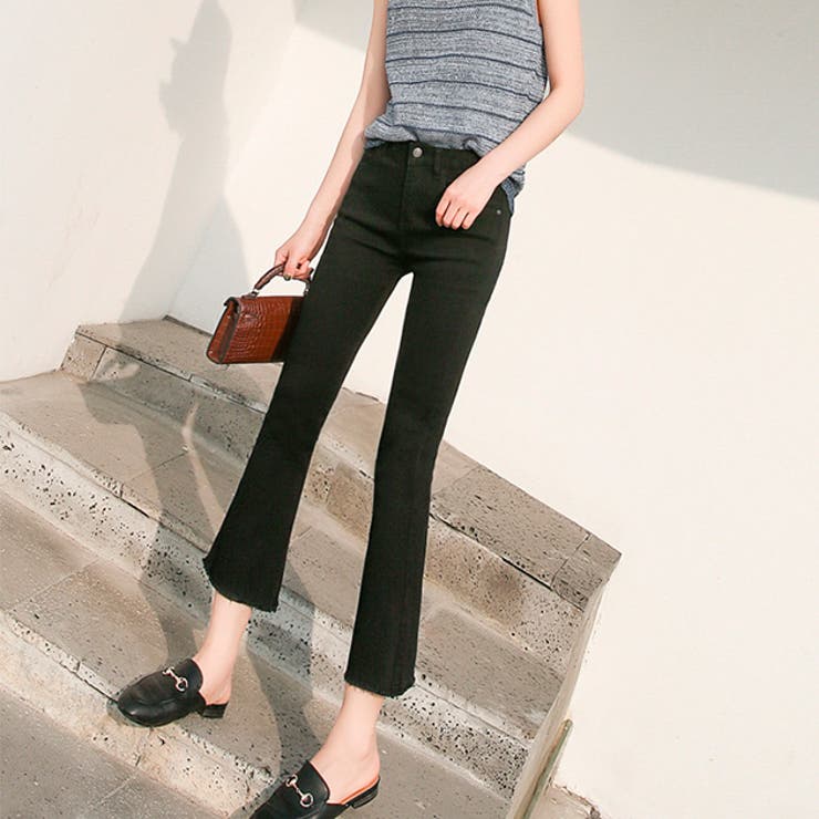 DT♪ 1ALEC2 ストレートストレッチキャンバスパンツ 関税込 ストレッチスキニーパンツ ブラック グレー[品番：LCLW0002152