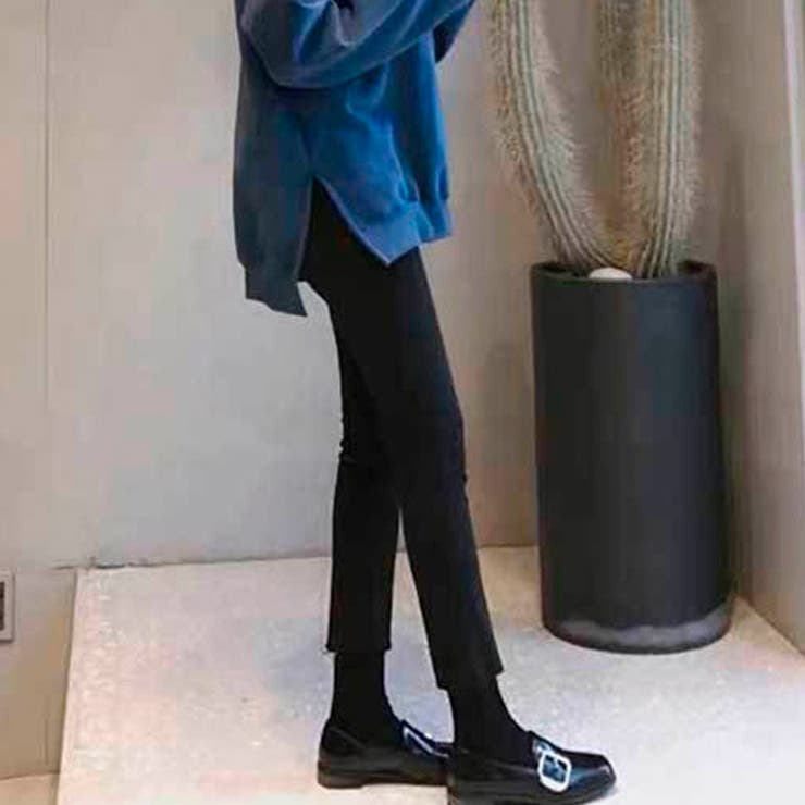スキニーパンツ ブラック グレー[品番：LCLW0002172]｜レース
