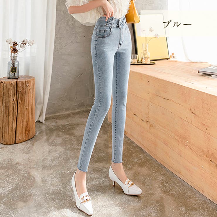 aquagarage スキニーパンツ レディース ストレッチ パンツ S M L