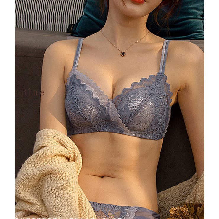 ブラジャーショーツセット レースブラ2点セット ノンワイヤー | レースレディース  | 詳細画像16 