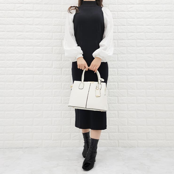 ロングニットワンピース 布帛ドッキング ラップドレス | レースレディース  | 詳細画像5 