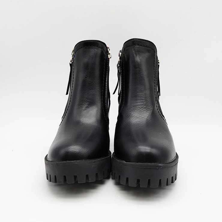 厚底ショートブーツ ミディアムブーツ スムース | レースレディース  | 詳細画像6 