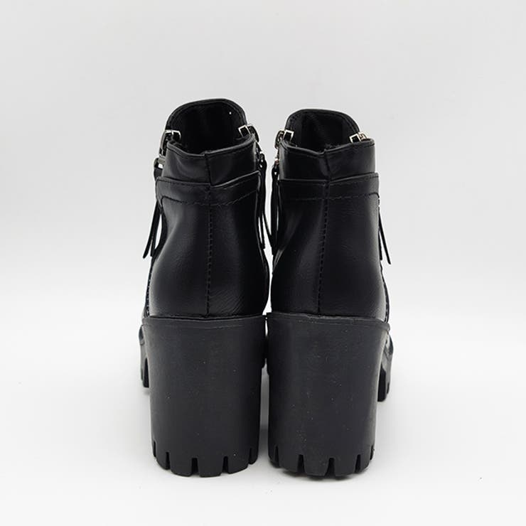 厚底ショートブーツ ミディアムブーツ スムース | レースレディース  | 詳細画像7 