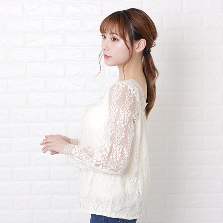 小花柄 刺繍 レース | レースレディース  | 詳細画像4 