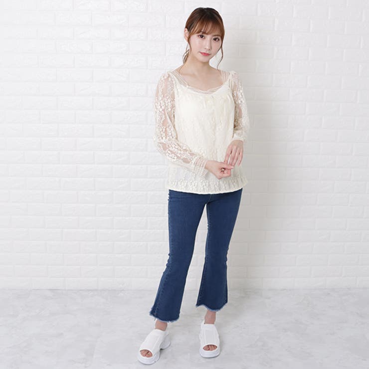 小花柄 刺繍 レース | レースレディース  | 詳細画像7 