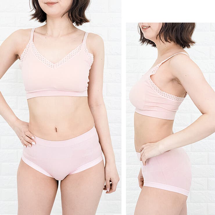 ノンワイヤーブラ ブラショーツセット ブラジャー[品番