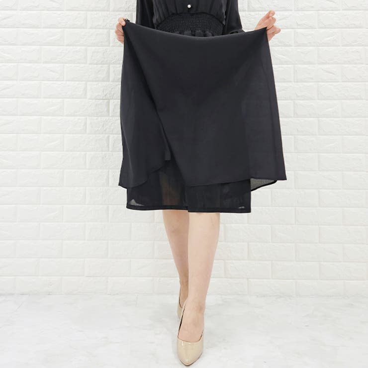 Vネック シフォン ロングワンピース | レースレディース  | 詳細画像15