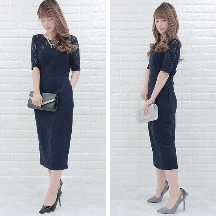 花柄総レース ロング丈 ワンピース | レースレディース  | 詳細画像11 