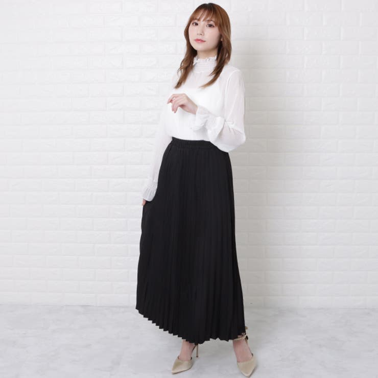 マジョリカプリーツ ハイネック ブラウス | レースレディース  | 詳細画像7 