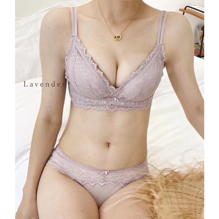 ノンワイヤー ブラジャー ショーツ | レースレディース  | 詳細画像9 