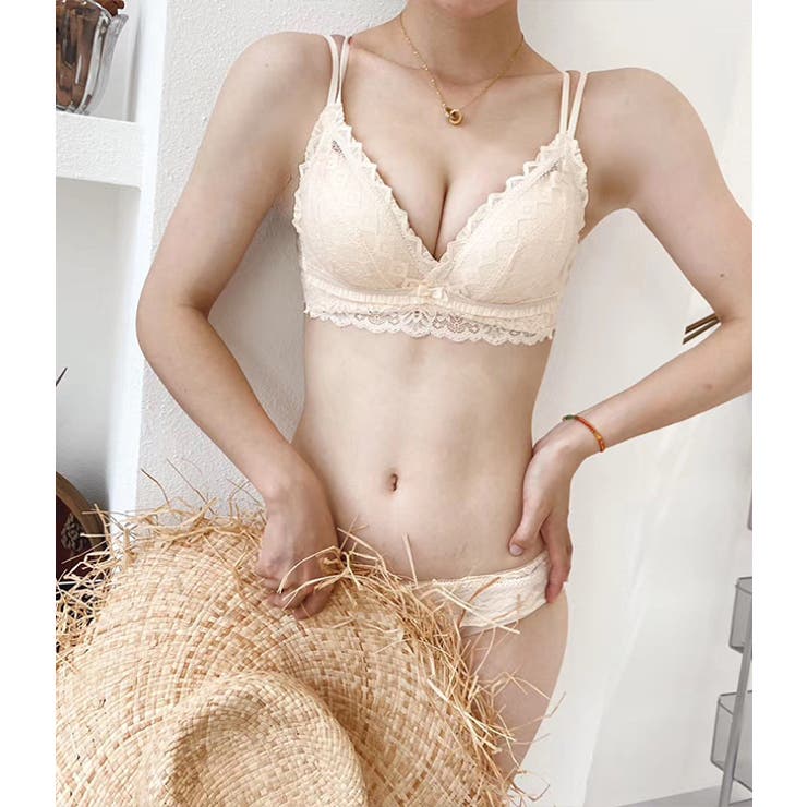 ノンワイヤー ブラジャー ショーツ | レースレディース  | 詳細画像9 