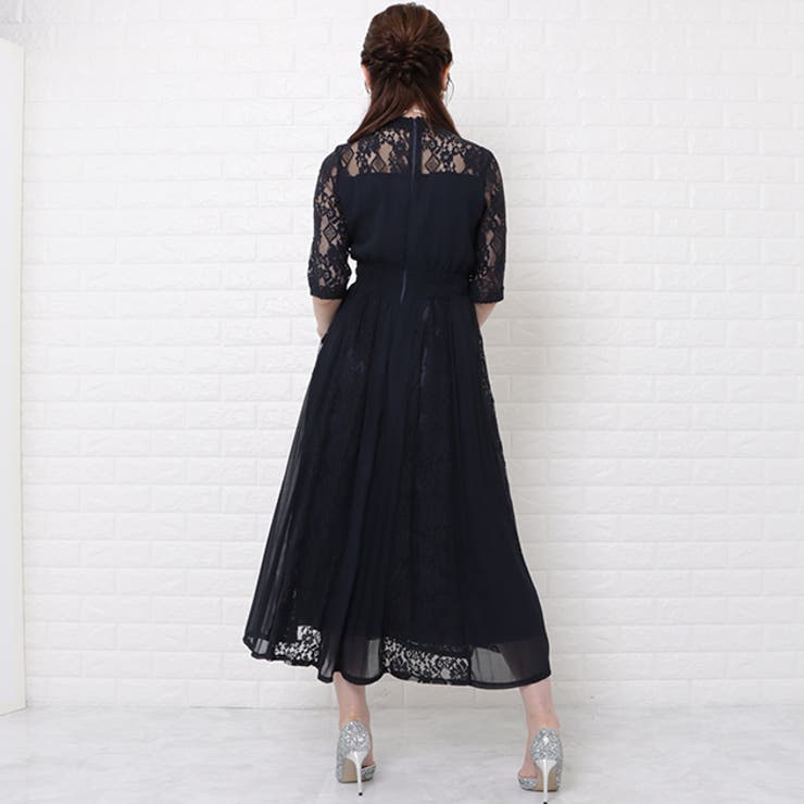パーティードレス レース袖 ワンピース | レースレディース  | 詳細画像15 