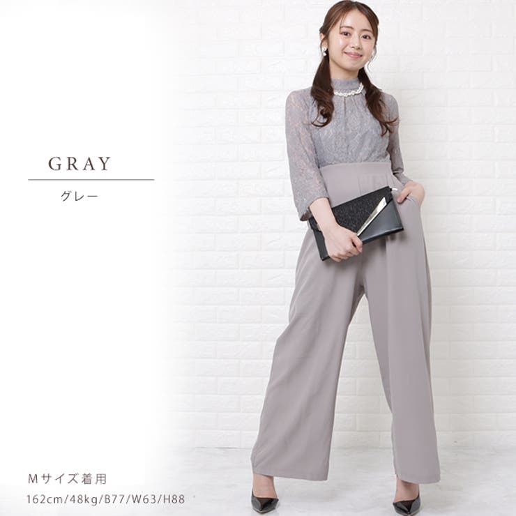 パンツドレス ハイウエスト レース | レースレディース  | 詳細画像7 