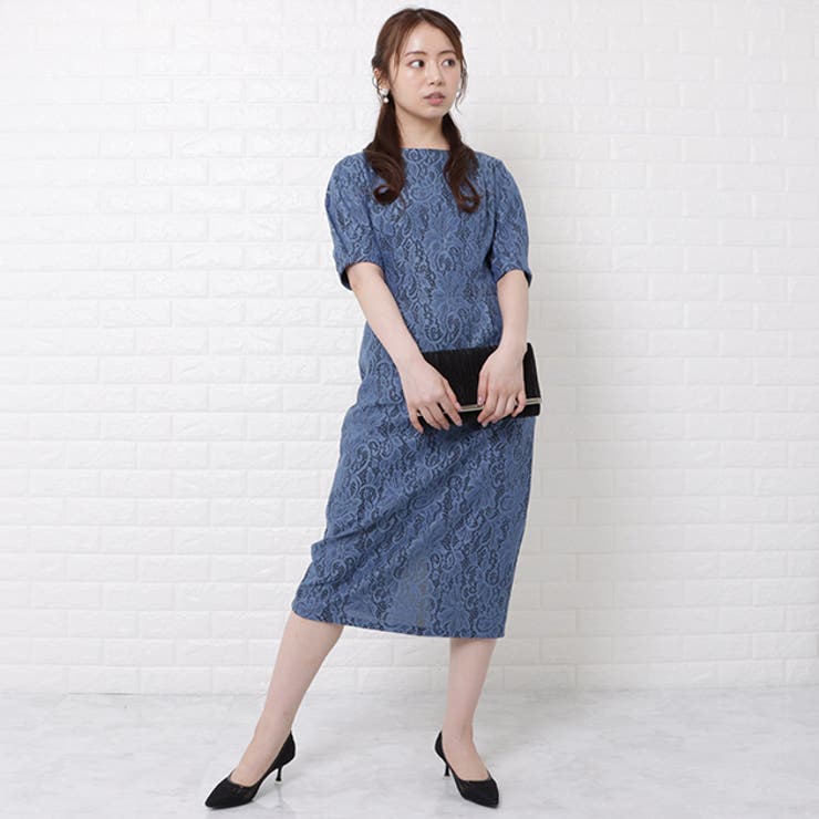 パーティードレス 総レース セミタイト | レースレディース  | 詳細画像8 