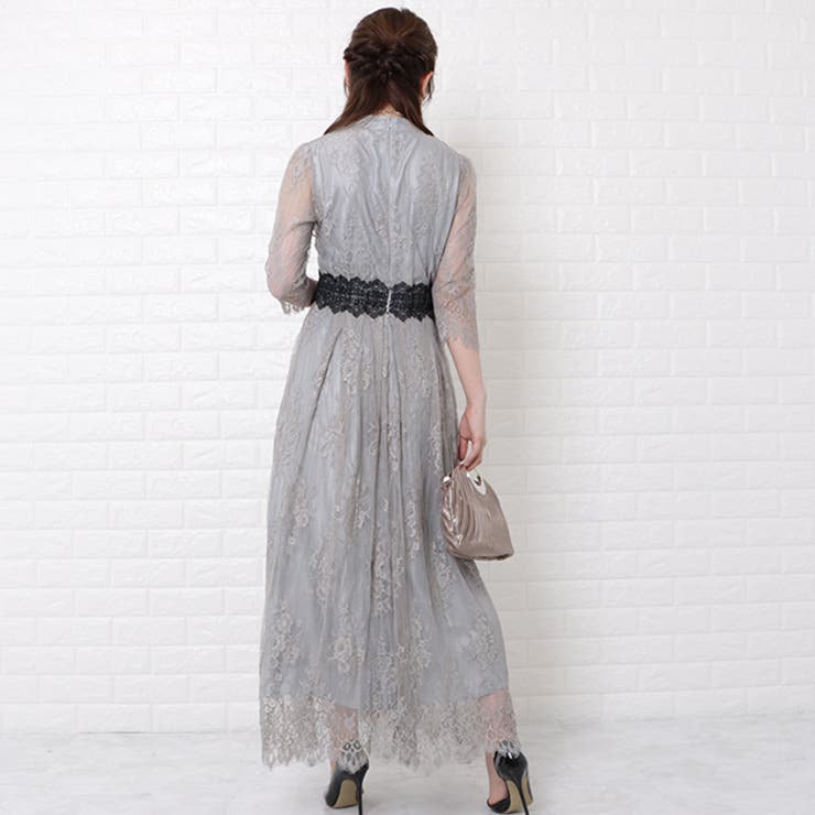 パーティードレス 総レース 花柄 | レースレディース  | 詳細画像6 