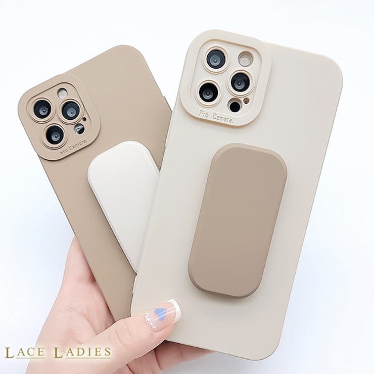 バイカラー スタンド付き iPhoneケース[品番：LCLW0002665]｜レース