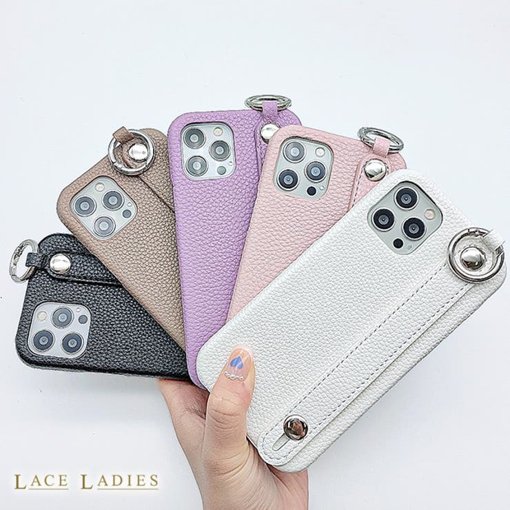 PUレザー ベルト付き iPhoneケース | レースレディース  | 詳細画像1 