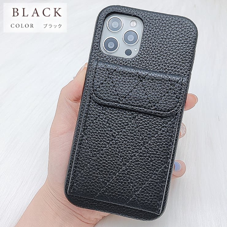 ポケット付き iPhoneケース スマホケース[品番：LCLW0002667
