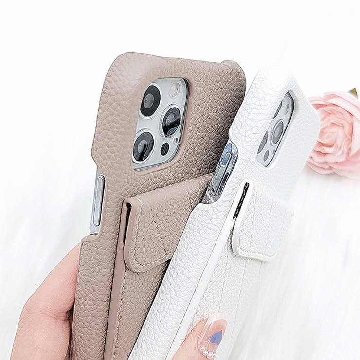 ポケット付き iPhoneケース スマホケース[品番：LCLW0002667