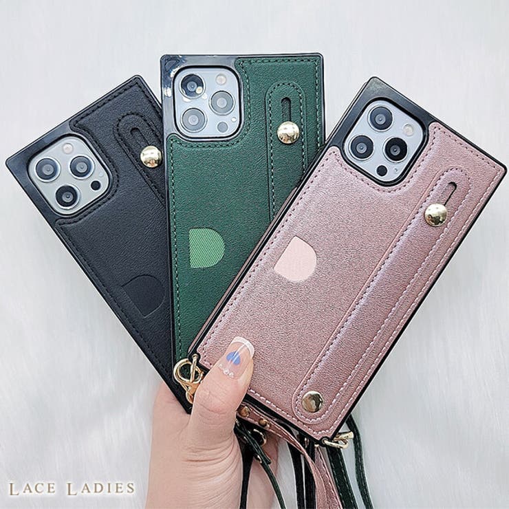 ストラップ ベルト付 iPhoneケース | レースレディース  | 詳細画像1 