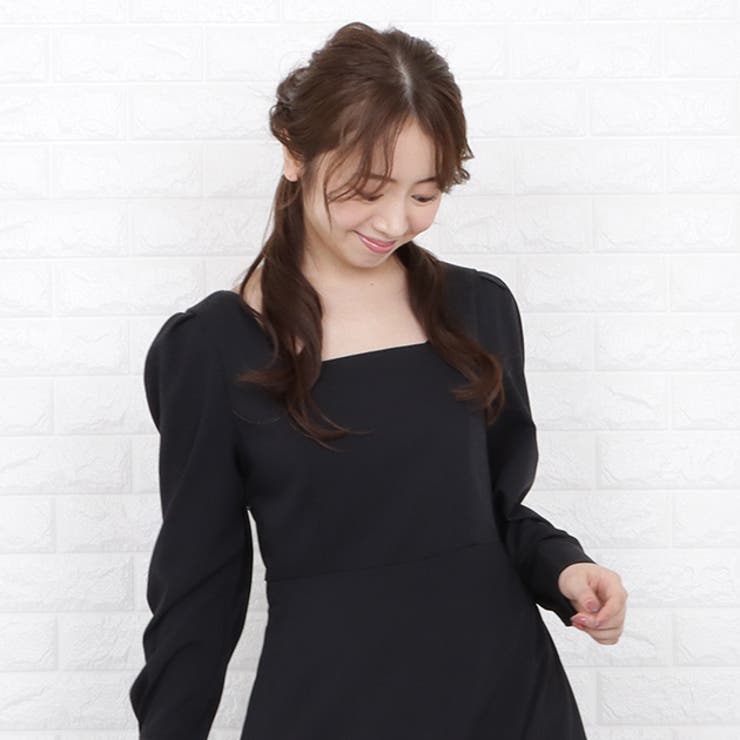 スクエアネック パフスリーブ ロング | レースレディース  | 詳細画像11 