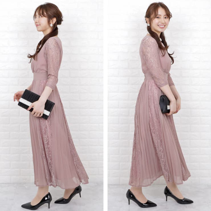 シフォンロングドレス パーティードレス ロング丈[品番：LCLW0001332]｜レースレディース  （レースレディース）のレディースファッション通販｜SHOPLIST（ショップリスト）
