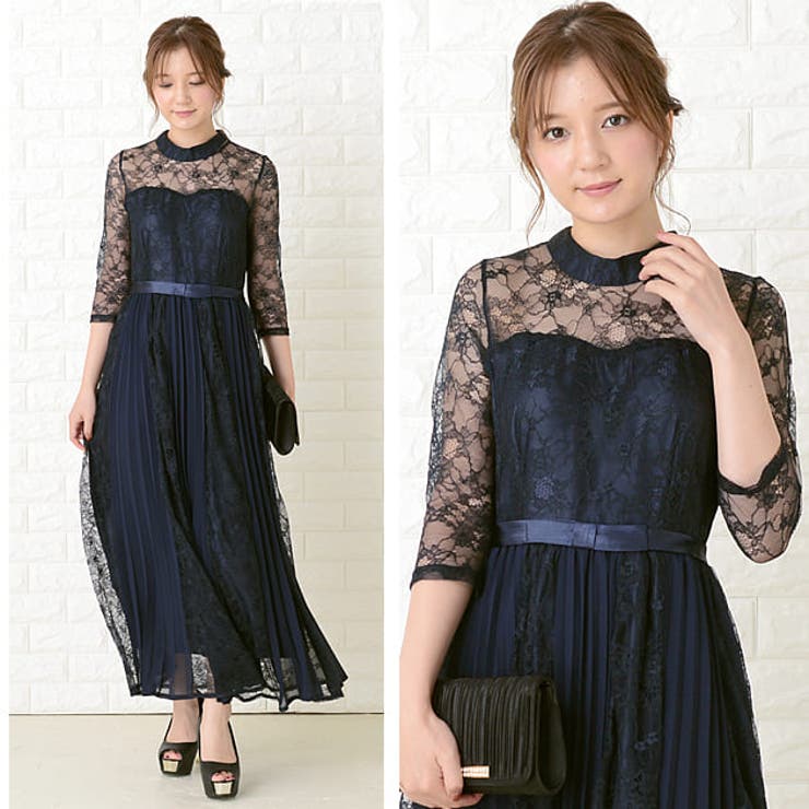 Hella ヘラ ラッセルレース ロング ドレス “RACHEL LACE DRESS