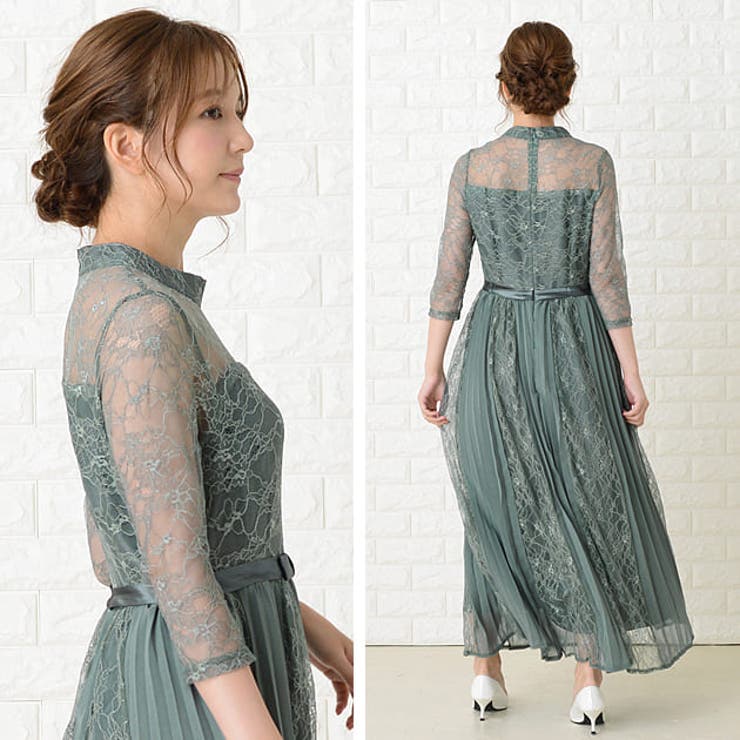 パーティードレス ロングワンピース ブラック[品番：LCLW0001485