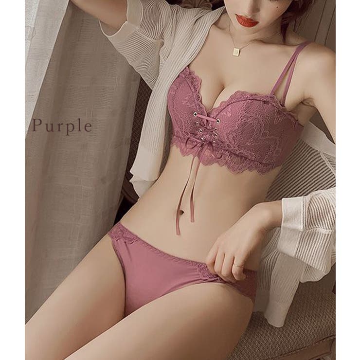 ノンワイヤー ブラジャー ショーツ | レースレディース  | 詳細画像13 