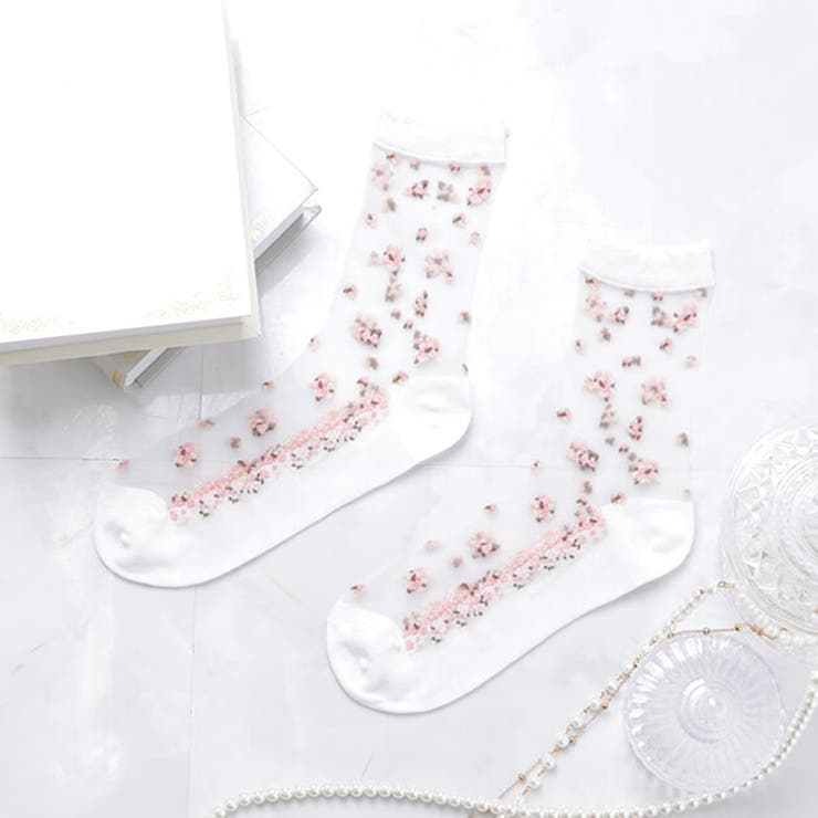 新品タグ付　gucci レース　ソックス　フラワー☆花柄 新品未使用】GUCCI グッチ ミケーレ GG花柄 フローラ レース
