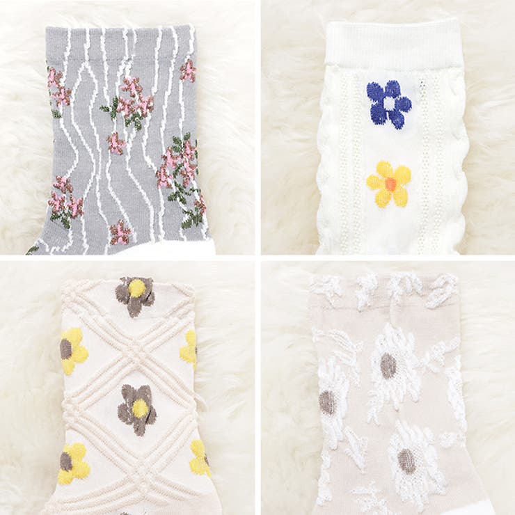 靴下 ショートソックス 花柄 | レースレディース  | 詳細画像18 