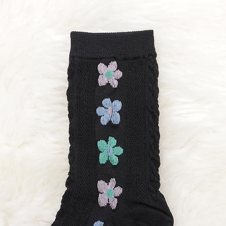 靴下 クルーソックス 花柄 | レースレディース  | 詳細画像15