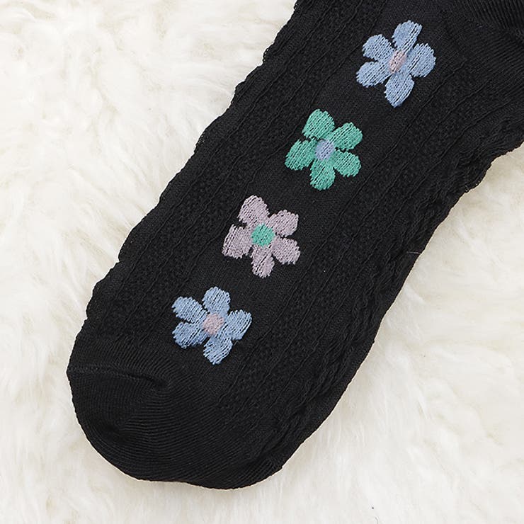 靴下 クルーソックス 花柄 | レースレディース  | 詳細画像17