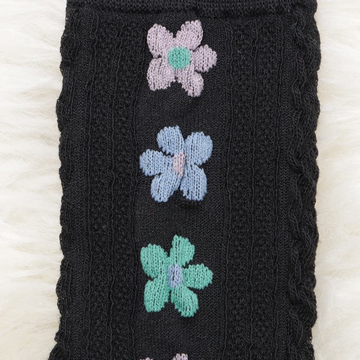 靴下 クルーソックス 花柄 | レースレディース  | 詳細画像18