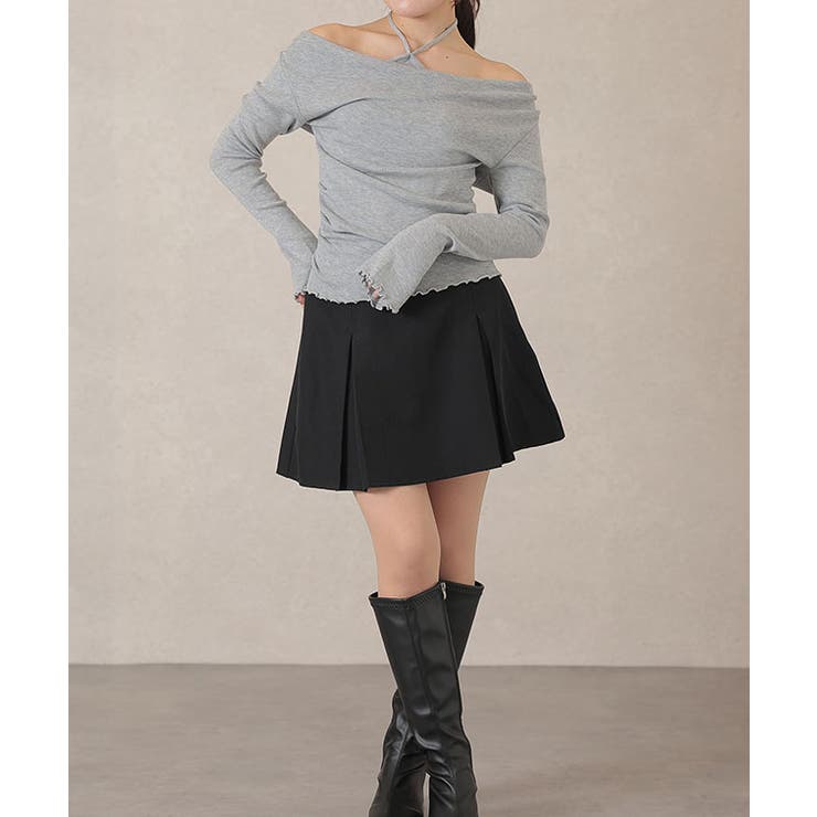 ホルターネック ドレープ レイヤード風 | レースレディース  | 詳細画像15 