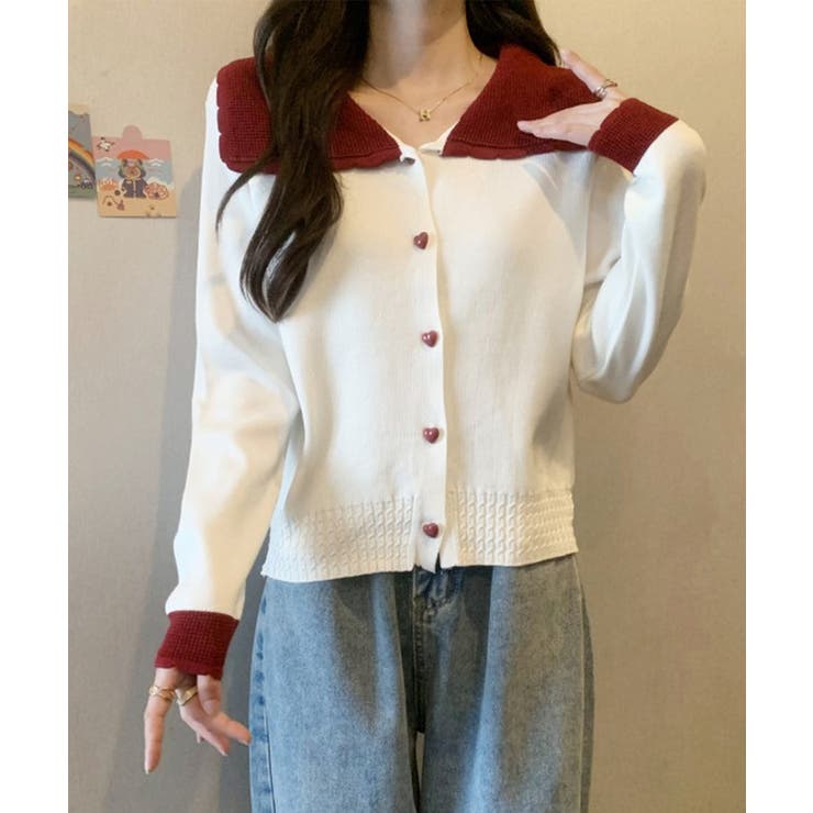 配色 ハート ボタン | レースレディース  | 詳細画像5 