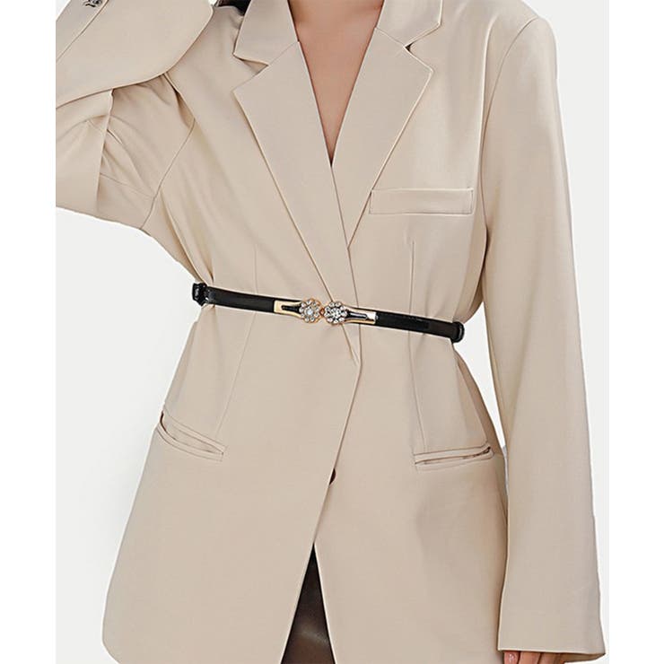 フラワー クリスタル バックル | レースレディース  | 詳細画像4 