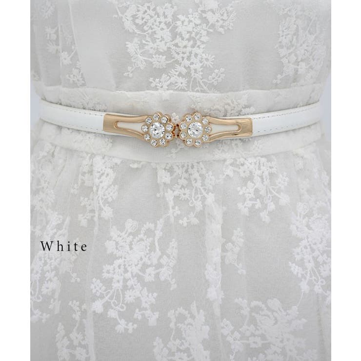 フラワー クリスタル バックル | レースレディース  | 詳細画像6 