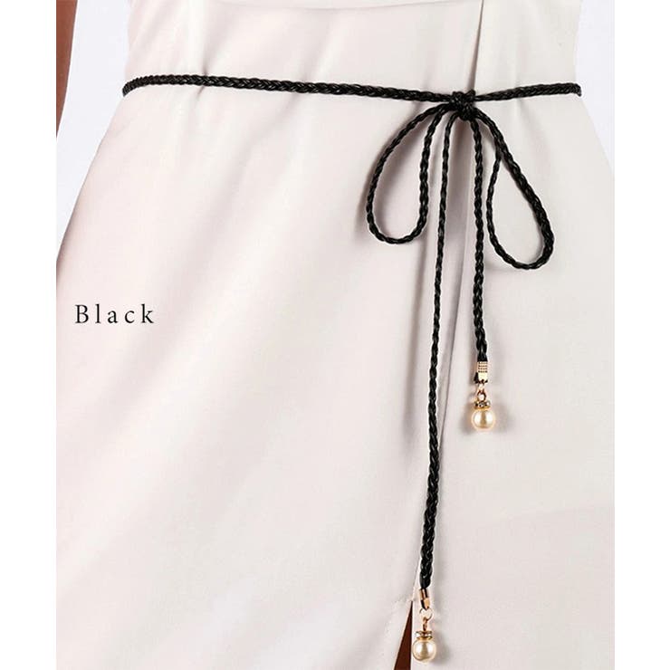 編み込み パール付き レザータッチ | レースレディース  | 詳細画像3 