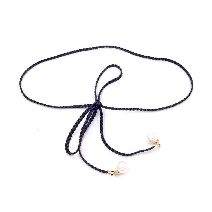 編み込み パール付き レザータッチ | レースレディース  | 詳細画像6 