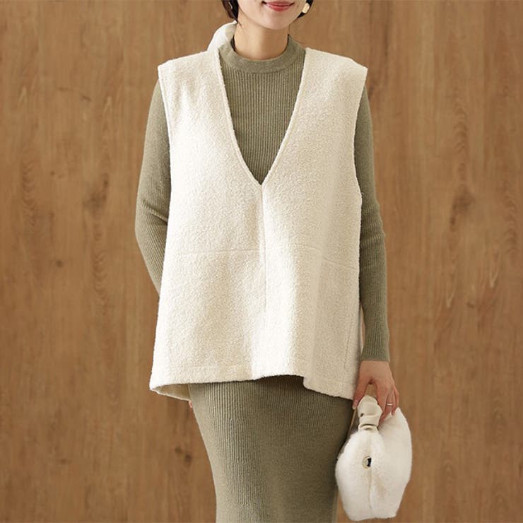 ベスト付 レイヤード リブ | レースレディース  | 詳細画像1 