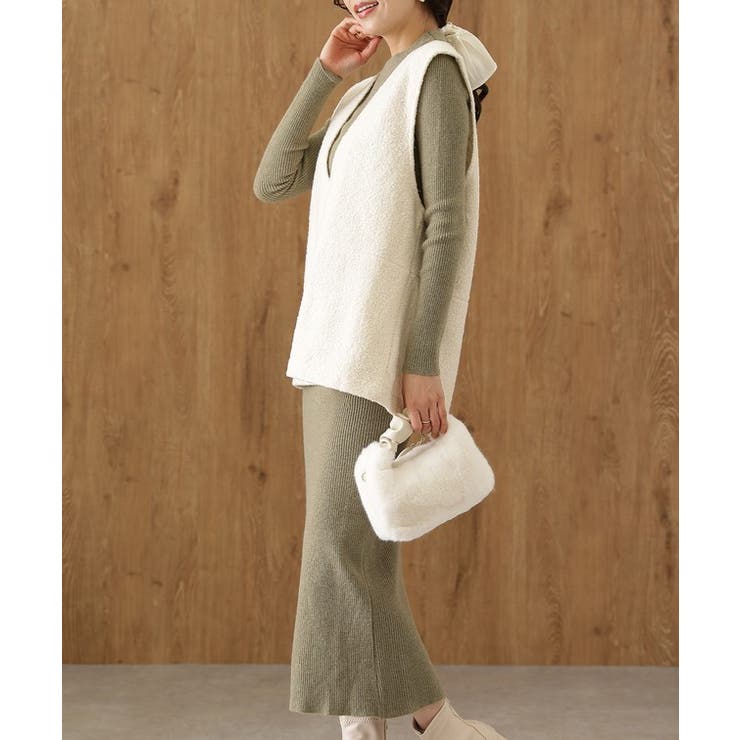 ベスト付 レイヤード リブ | レースレディース  | 詳細画像11 