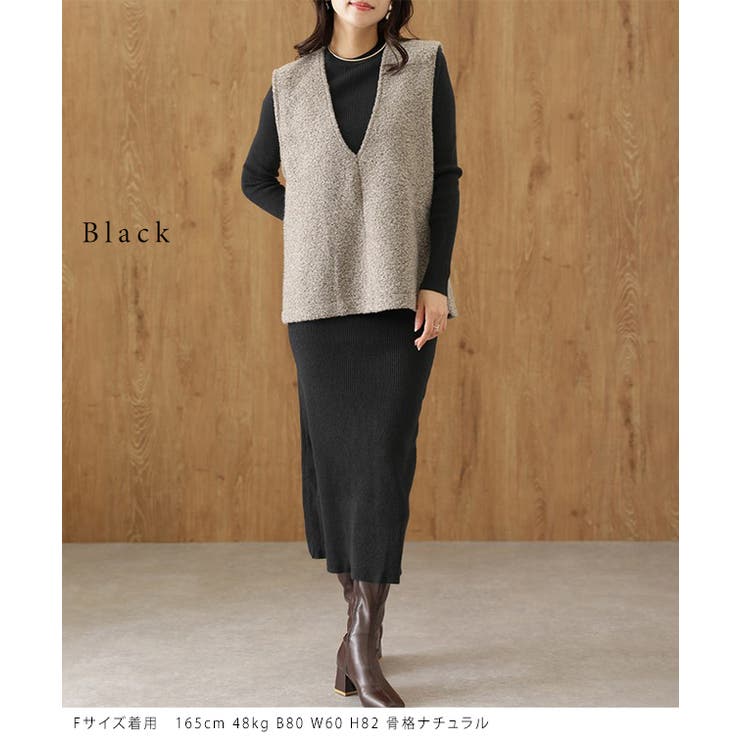 ベスト付 レイヤード リブ | レースレディース  | 詳細画像3 